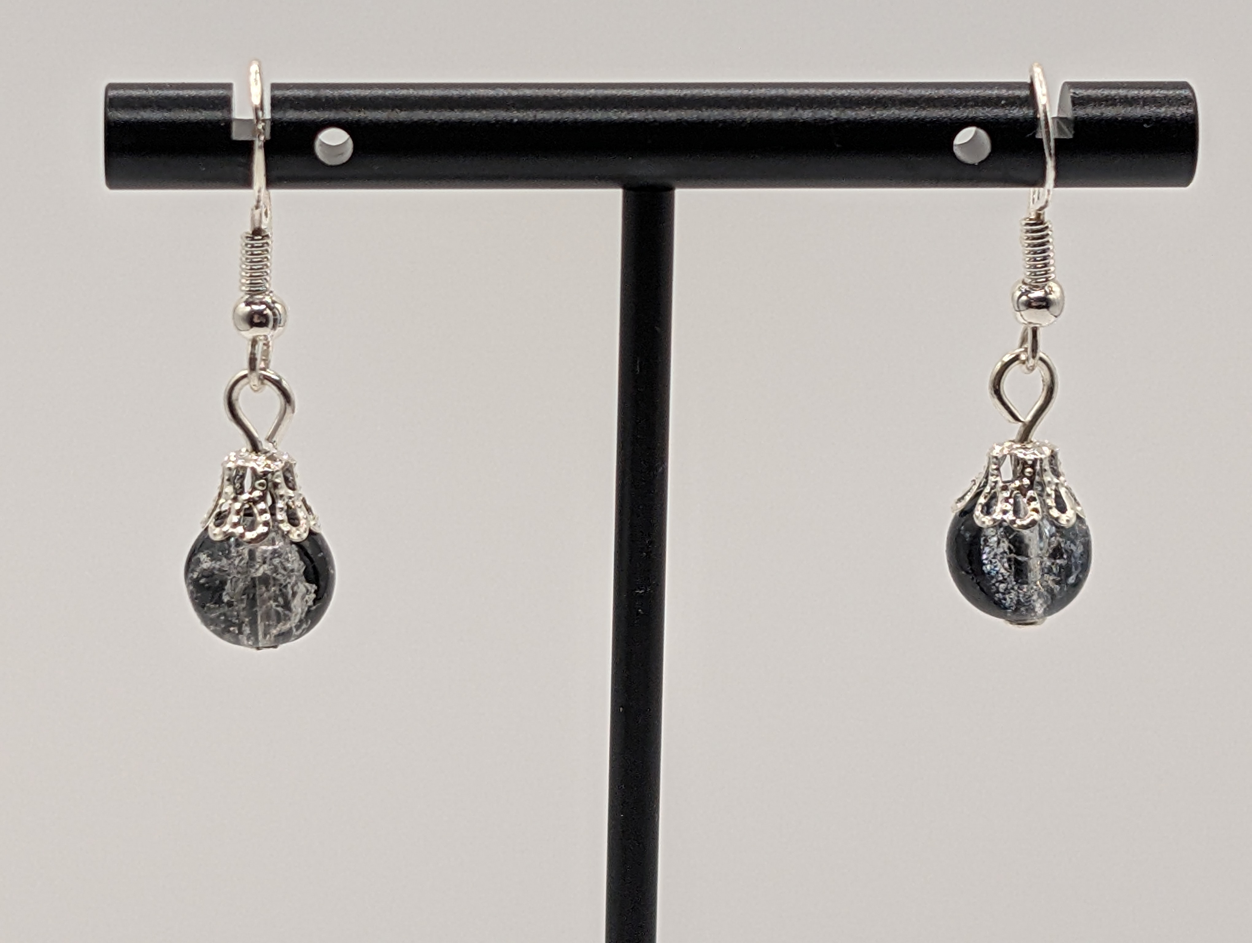 Black and Silver Elegant Earrings