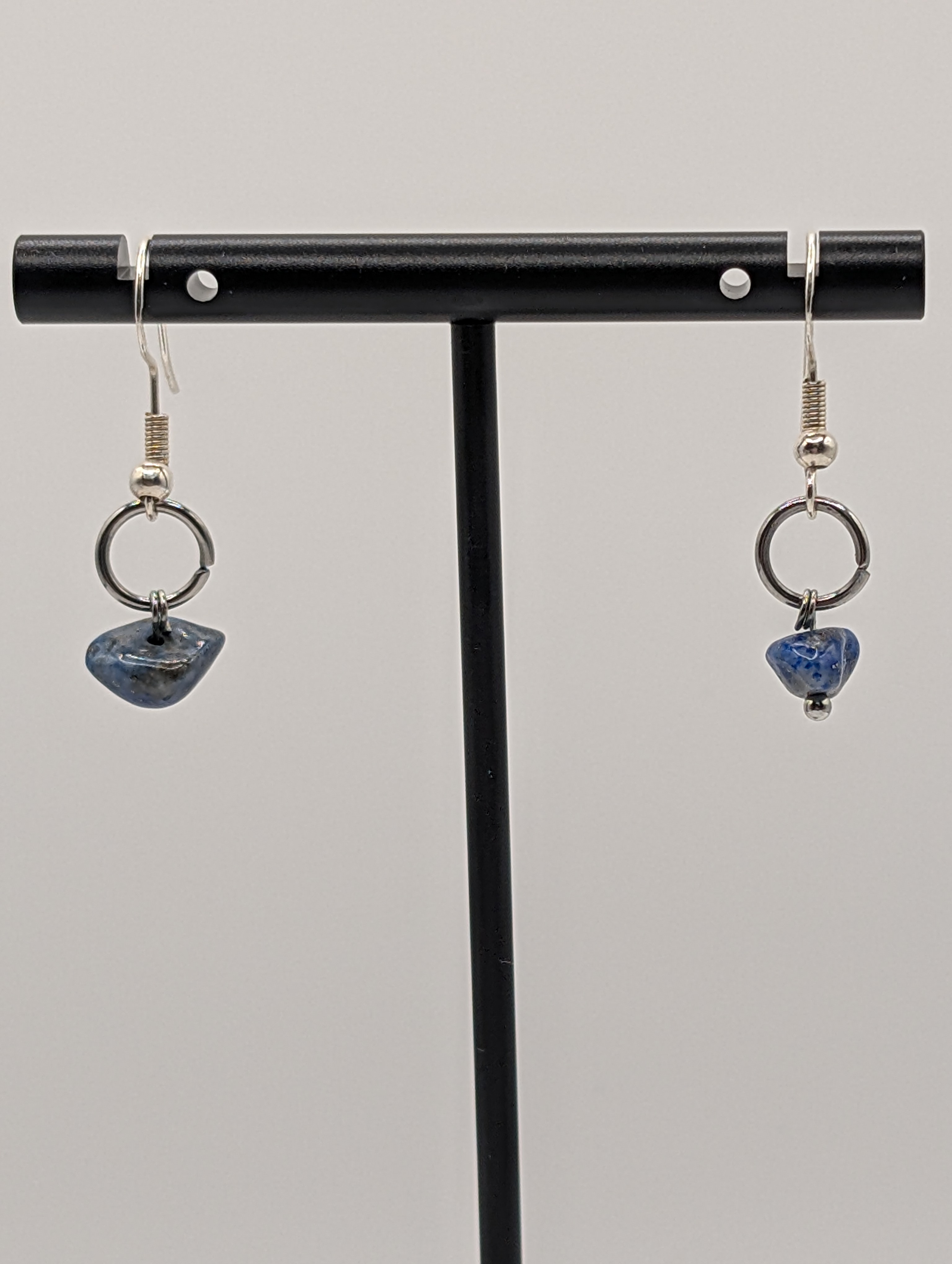 Blue Stone Dangle Earrings